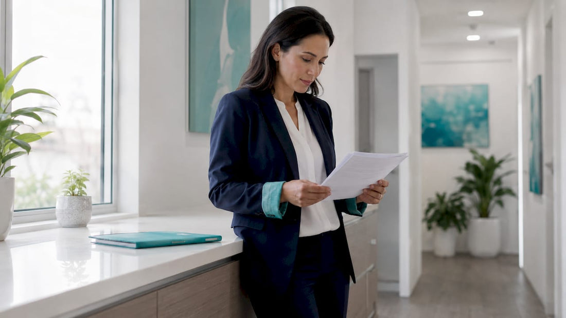 Healthcare professional reviewing test window period data