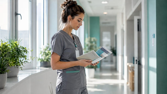 Healthcare professional reviewing STI information