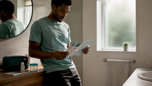 Man consulting doctor about STI symptoms