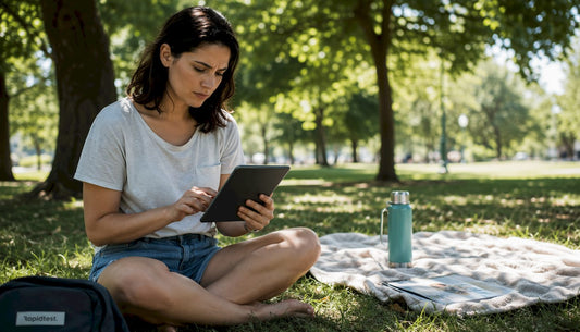 Person ordering at-home STI test online