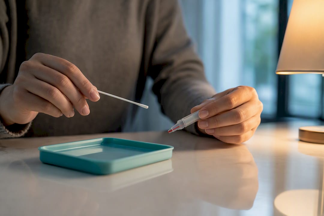Anonymous oral and blood HIV testing materials