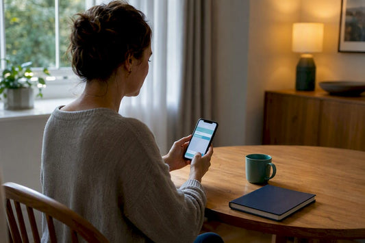 Person reviewing an at-home HPV result