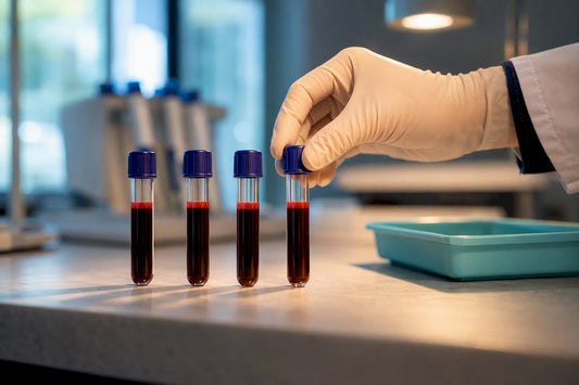 Serial blood samples representing PSA testing over time