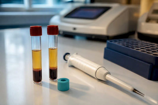 Hormone samples prepared for fertility testing