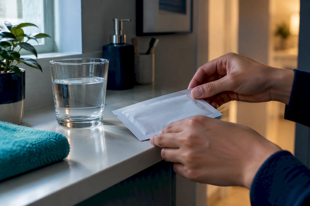 Discreet home HIV self-testing setup