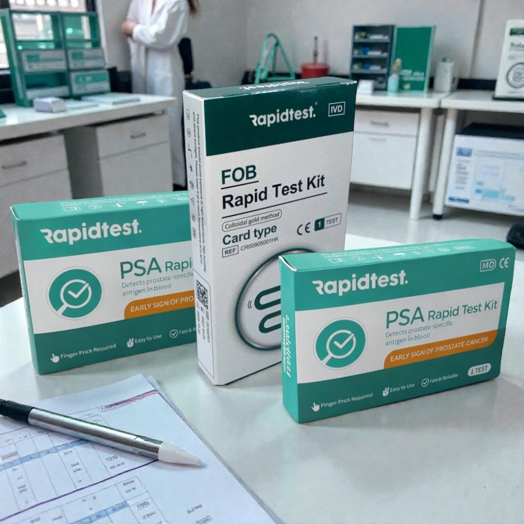 At-Home Male PSA and FOB Testing Kits - Results in 15 minutes, no lab or appointment needed.