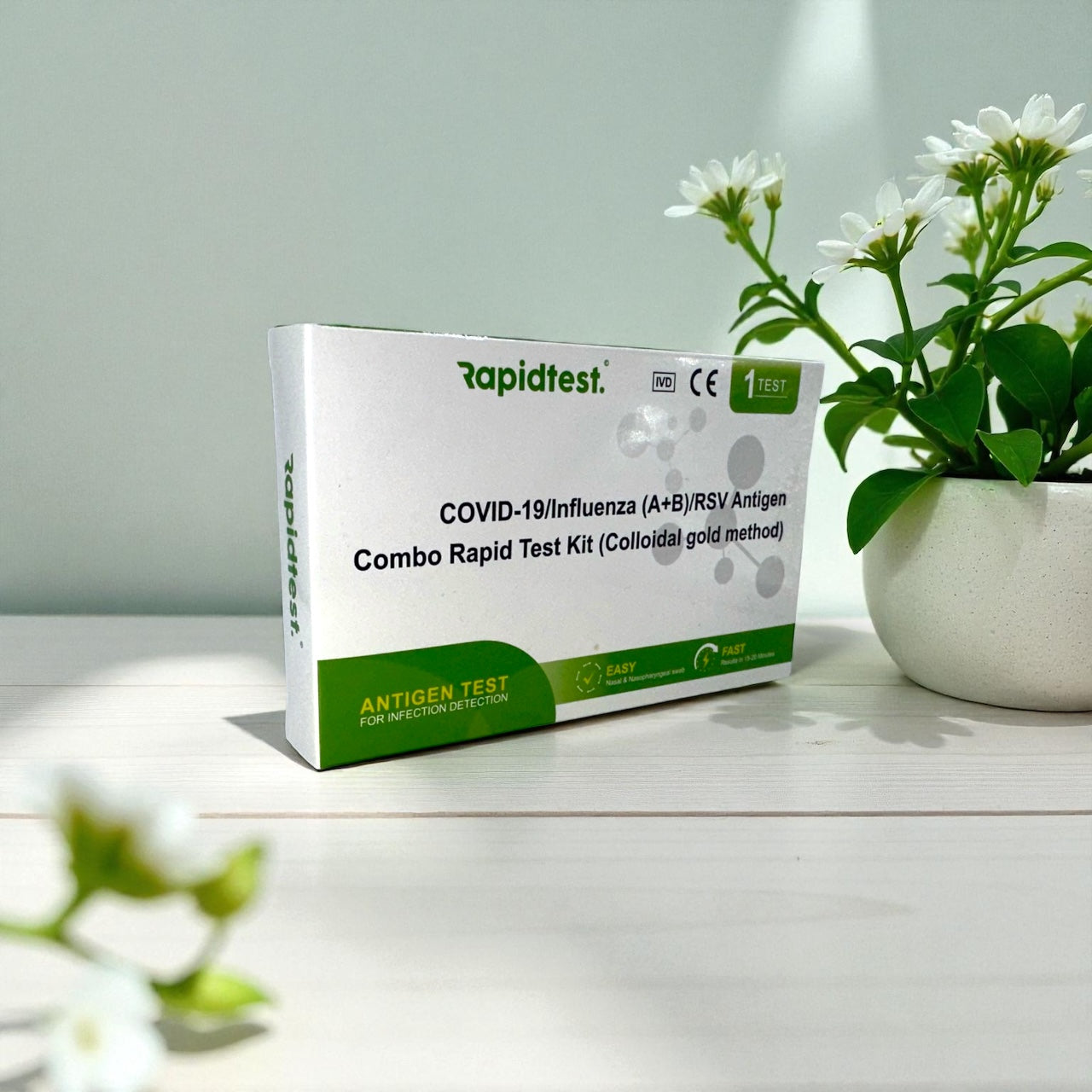 At-Home COVID-19 & Flu A/B Combo Rapid Test – Know Which Virus It Is in 15 Minutes