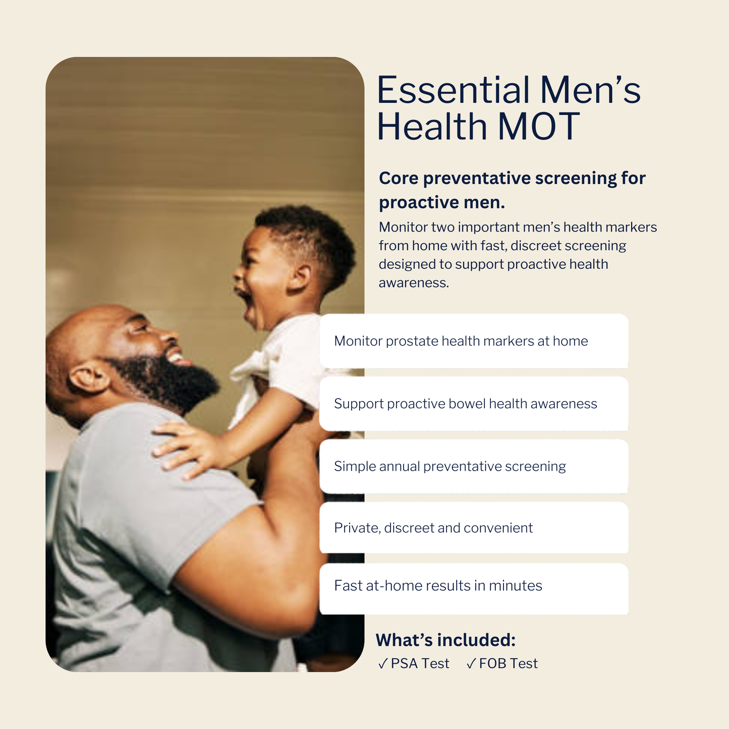 At-Home Full Men's Health MOT - Results in 15 mins