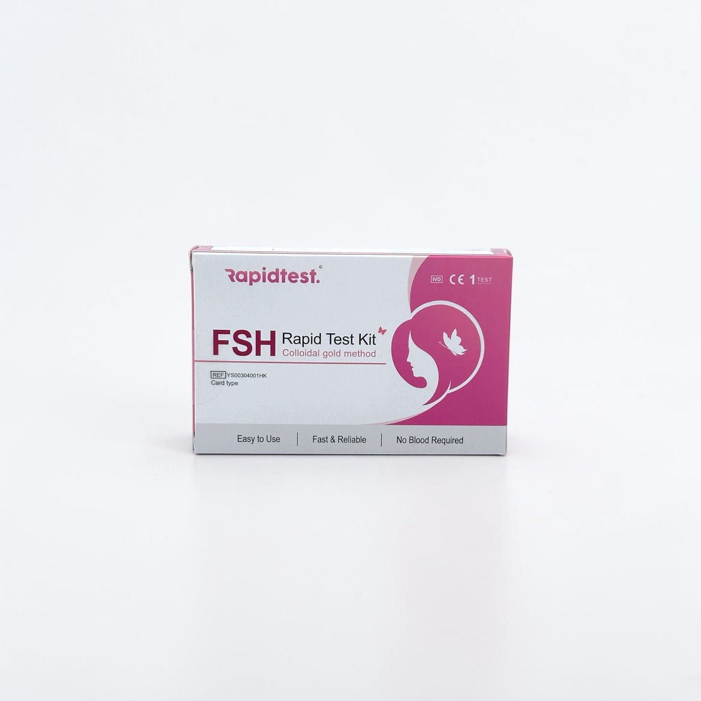 Rapidtest FSH Rapid Test Kit packaging on a white background