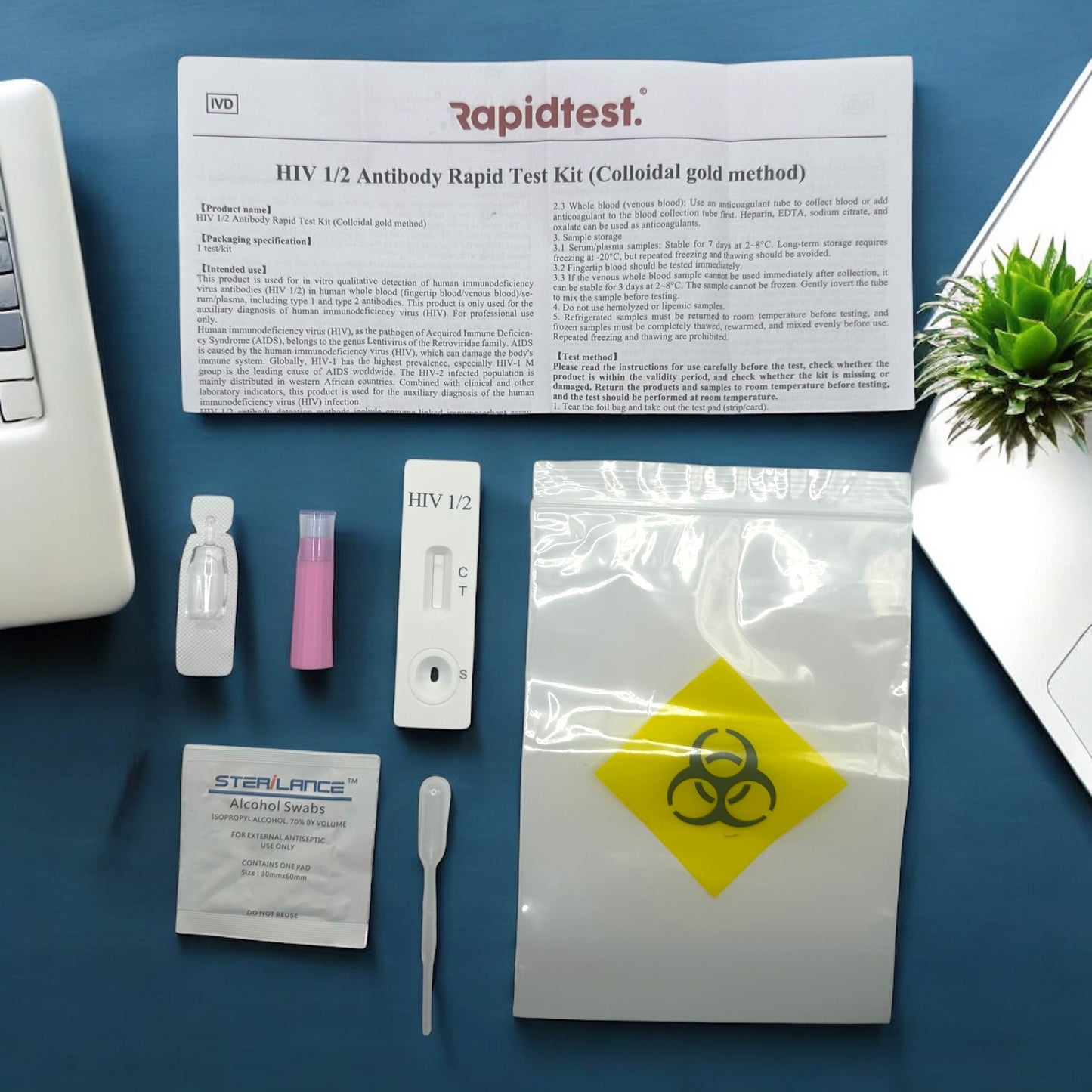 Full At-Home 4-in-1 STI Test Bundle – Chlamydia, Gonorrhoea, Syphilis & HIV