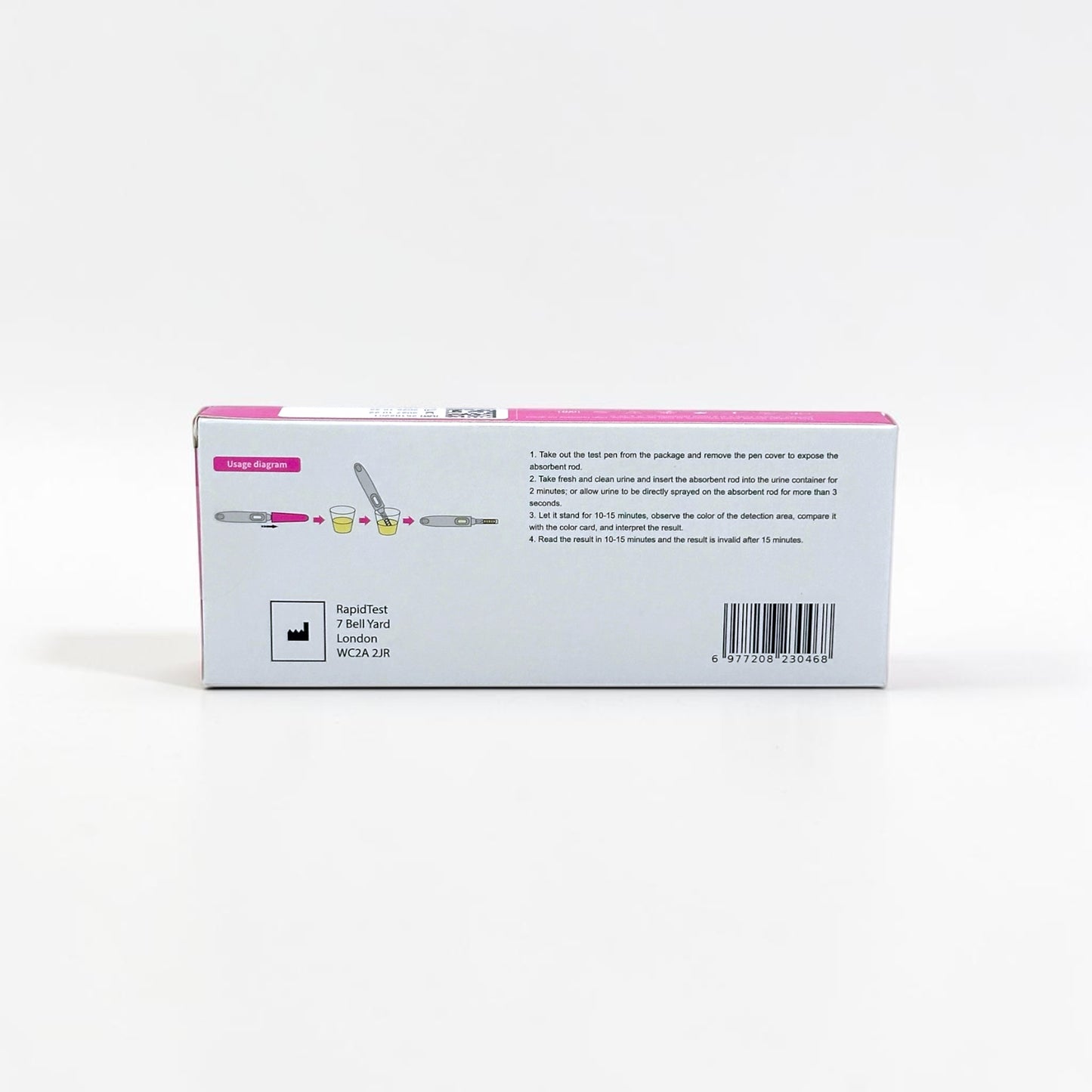 HPV Urine At Home Test Kit Back - rapidtest.co
