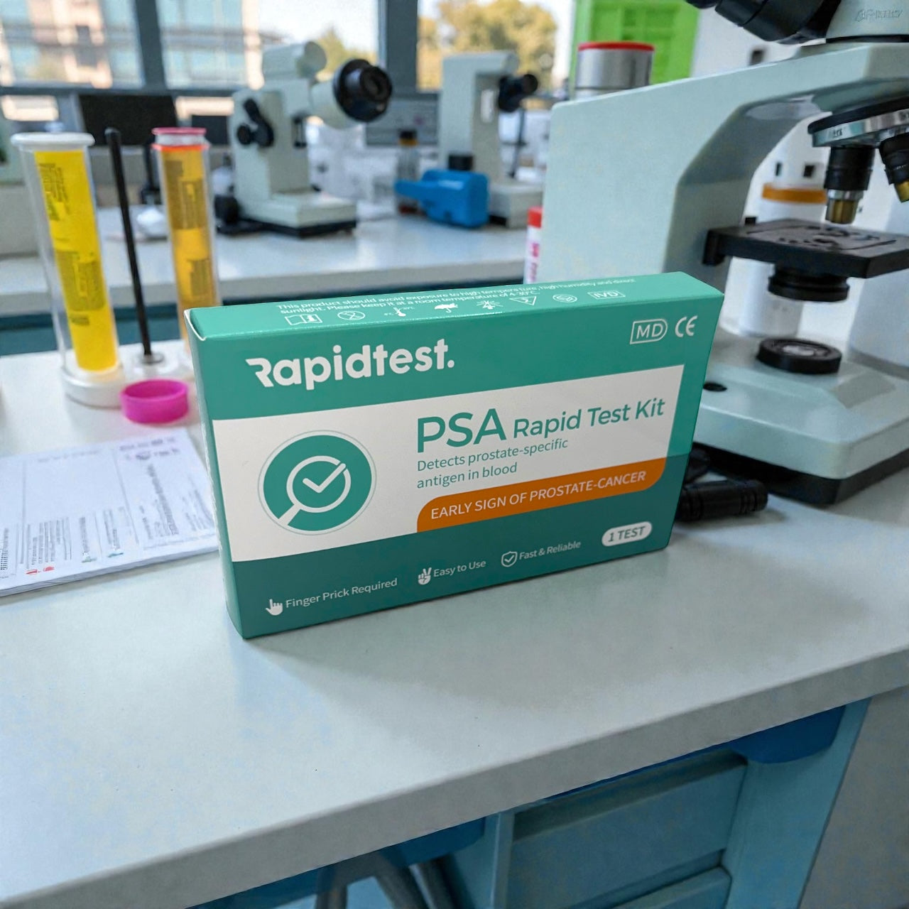 Full Men's over 35 Health MOT Bundle - Results at home in 10 Minutes for Early Prostate Cancer, Bowel Cancer Detection, Stomach Ulcers & Digestive Health. 98.79% Accurate