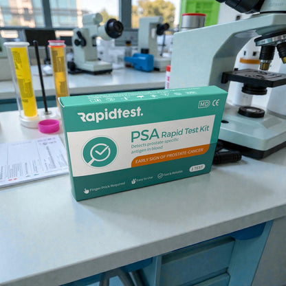 Full Men's over 35 Health MOT Bundle - Results at home in 10 Minutes for Early Prostate Cancer, Bowel Cancer Detection, Stomach Ulcers & Digestive Health. 98.79% Accurate